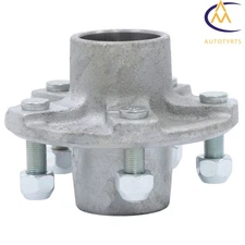 Hot Dipped Galvanized Trailer Hub Kit 5 Lug 5 on 4.5" Bolt For 2000 lbs Spindle