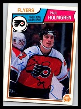 1983-84 O-Pee-Chee #266 Paul Holmgren Autographed IN PERSON