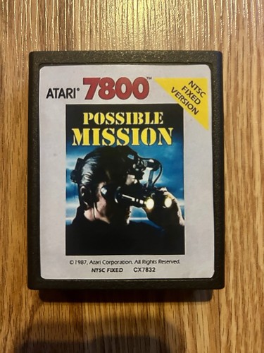Jeu Atari 2600 / 7800 – Mission Impossible, édition 1987, Bon état, Testé