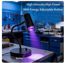 600W High Power 365nm 395nm Adjustable UV Curing Lamp For Glue 3D Print Testing