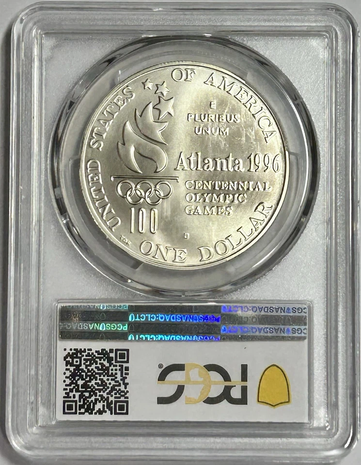 1996-D $1 XXVI Olympiad Rowing Silver Dollar (PCGS MS70) YH15639JM - Image 2 of 4