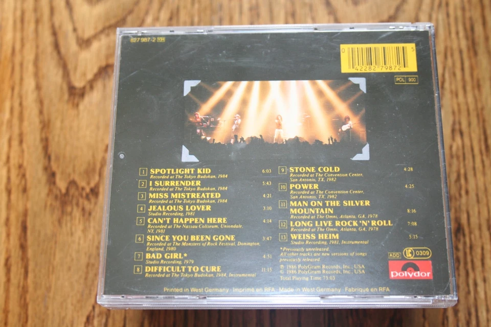 RAINBOW-" FINYL VINYL" CD NO IFPI - Bild 3 von 3