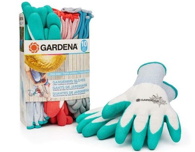 Gardena Latex Gardening Gloves, 10 Count 10 (Pack of 1), Multi 
