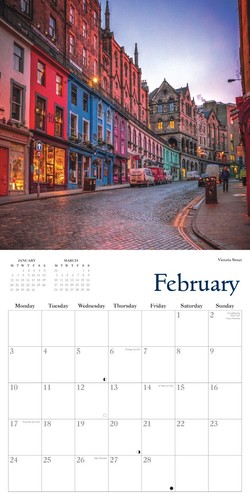 Edinburgh Calendar 2025 Wall Planner Organiser Castle Christmas New Year Gift - Picture 3 of 3