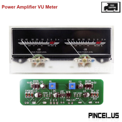 High-precision power Amplifier VU meter DB level Header With backlight pe66