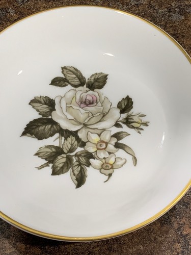 Royal Worcester England Grey Rose Pin dish/tray 2 lot - Picture 3 of 8
