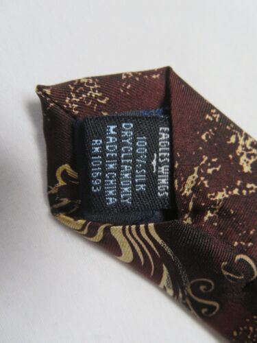 Krawatte Adlerflügel "My Rock My Strength" Seide #8995 Neu mit Etikett - Bild 6 von 6