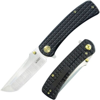 Kubey Nova Interflow Folding Knife 3.6'' Bohler M390 Steel Blade Titanium Handle