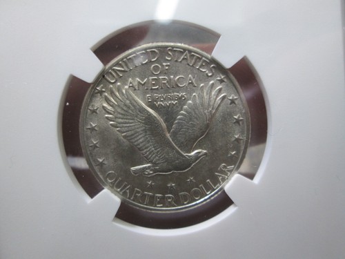 1930 STANDING LIBERTY SILVER QUARTER IN NGC AU58 ABOUT UNCIRCULATED CONDITION - Picture 4 of 4