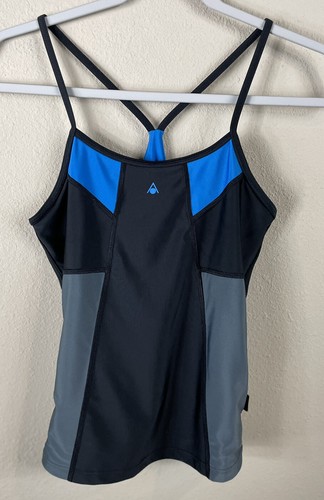AQUA SPHERE Aqua Light tankini swim tank top Flavia Chic Back, sz 10, EUC - Picture 1 of 9