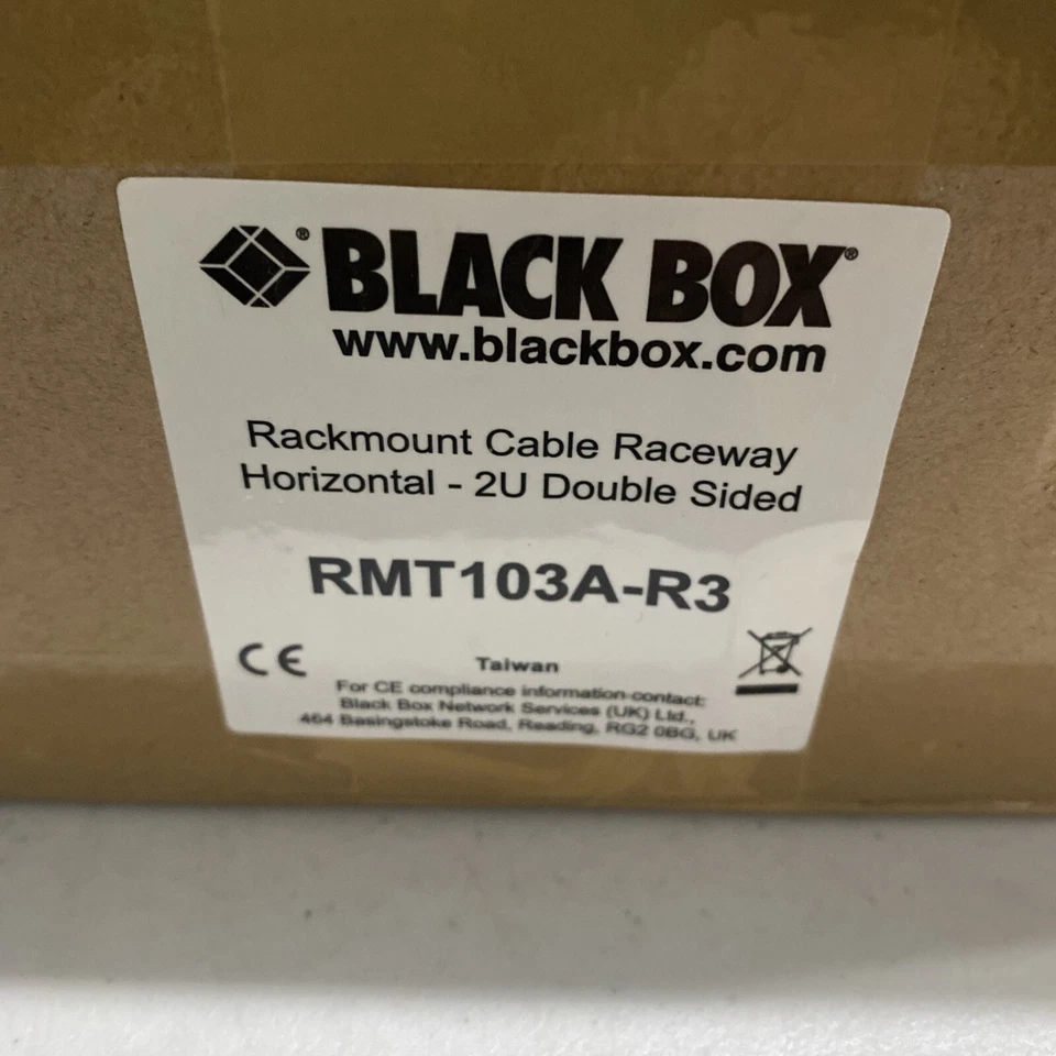 RMT103A-R3 Rackmount Cable Raceway 2U Double Sided Black Box - Image 2 of 4