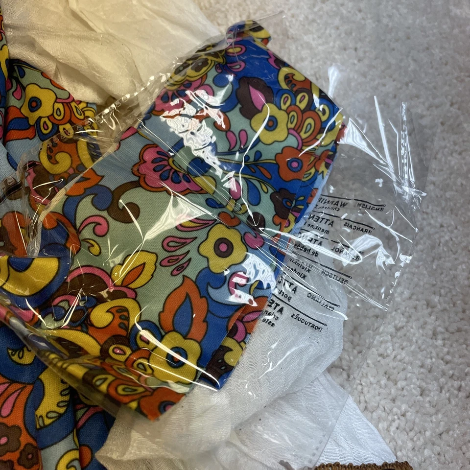 Хэллоуин костюм комплект хиппи поколения Groovy костюм комплект новый из старых запасов с очками - Изображение 3 из 4