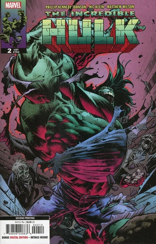 Incredible Hulk #2 Nic Klein (2nd Print) Marvel Comic 2023