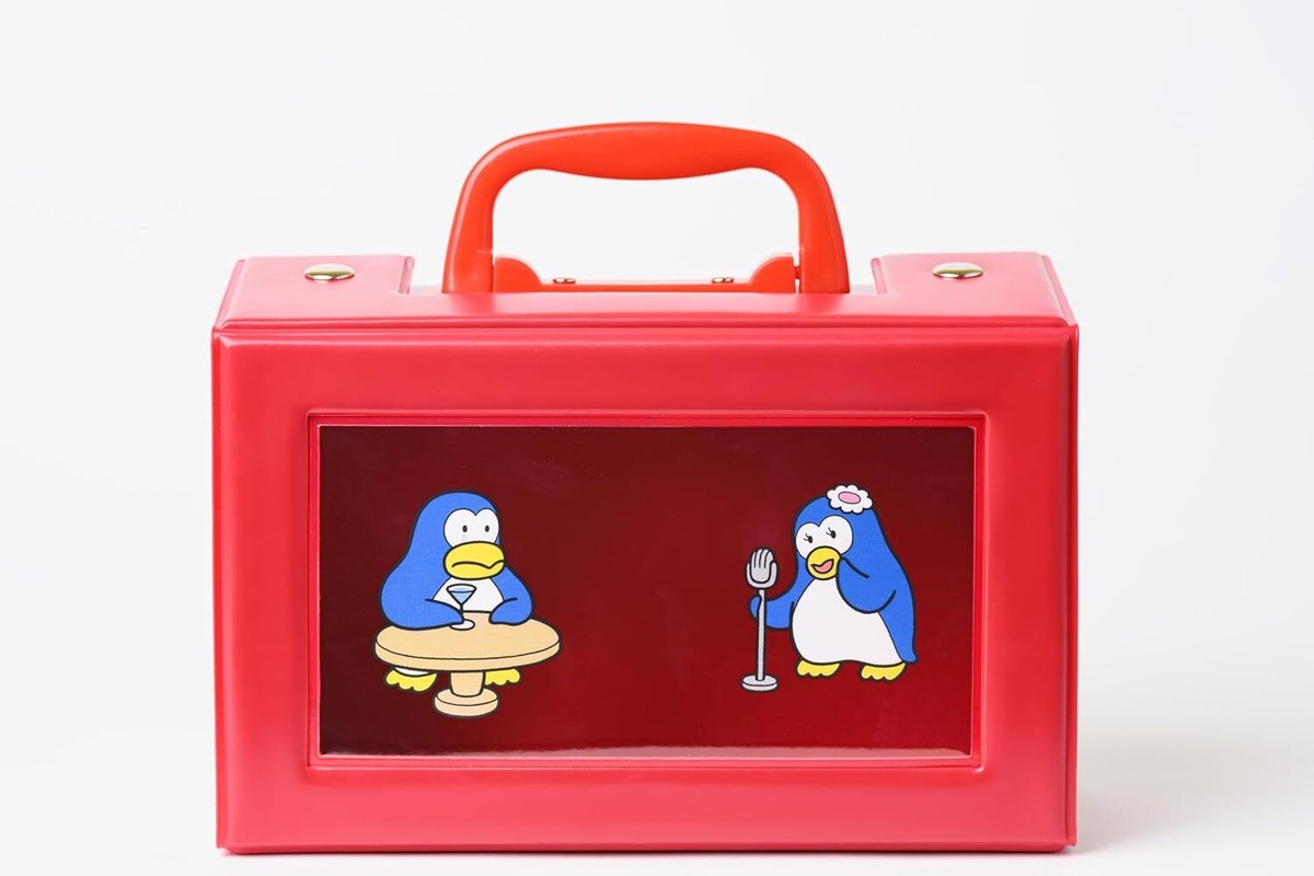 Papipu Penguins FAN BOOK w/ Cassette tape case Box 80's Japanese