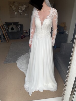 lillian west wedding dress Size 10 | eBay