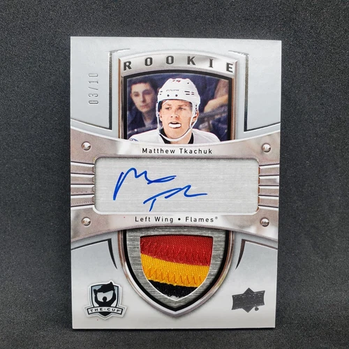 Matthew Tkachuk 2005-06 /10 Rookie Tribute Patch Auto 180-MT 2016-17 The Cup RC