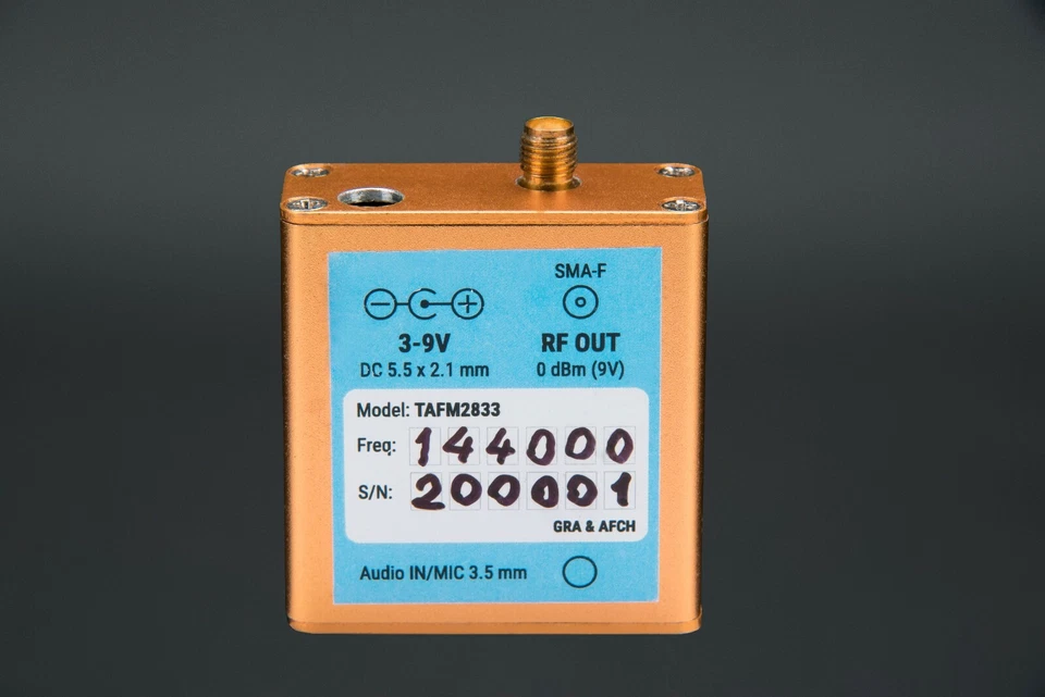 Transmissor de rádio HAM 144 MHz 100 76 74 72 50 36 27 MHz TAFM2833 Low Spurs 0dBm - Imagem 4 de 4