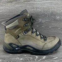 Lowa Womens 8.5 Leather Boots Renegade Mid Wide Gore-Tex GTX Hiking Trail Vibram