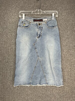 Vintage Mudd Jean Skirt Junior's Size Knee Length Low Rise 90s