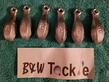 8 oz (half pound) Bank lead fishing sinkers New Free shipping