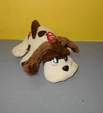 2000 Pound Puppies Plush Jakks Puppy Dog w/ Red Collar Wags Tail and Barks Toy