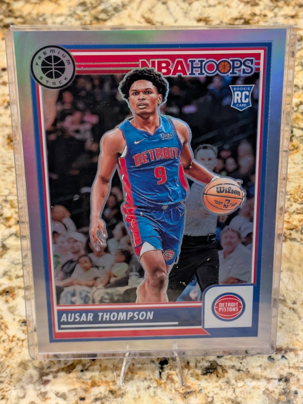 2023-24 NBA Hoops Premium Stock - Box Toppers #6 Ausar Thompson (RC) Silver