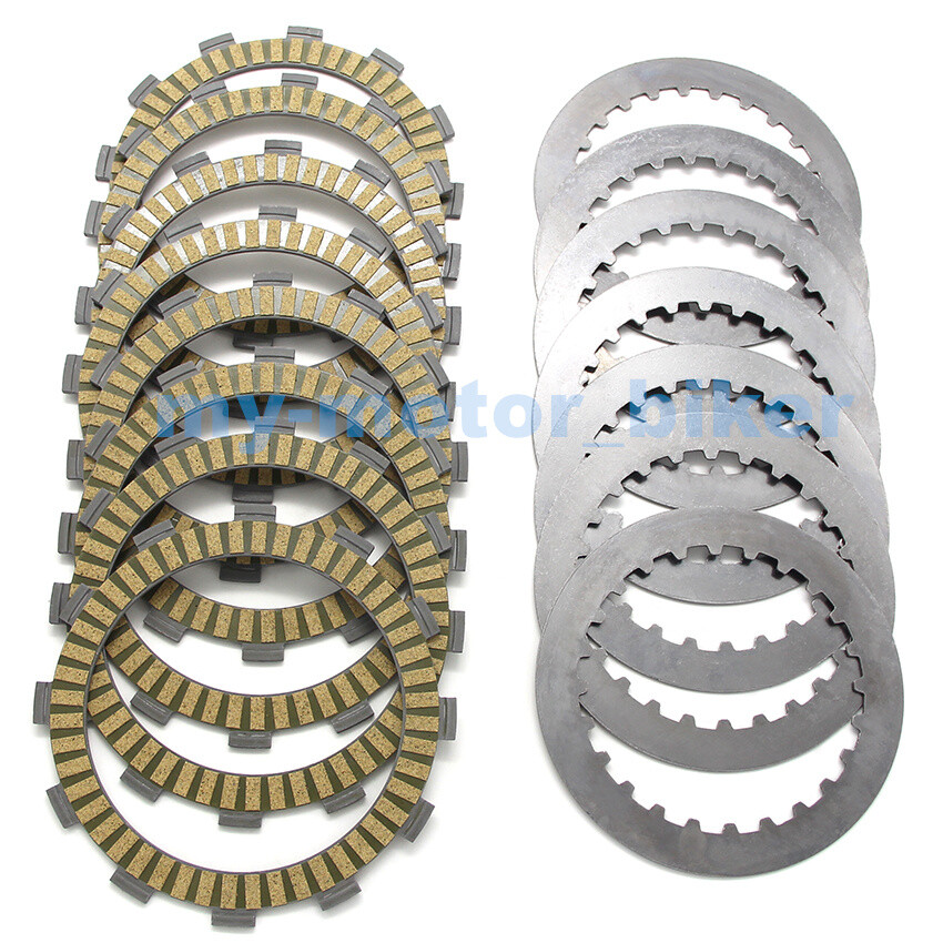 EJUOYO Clutch Disc Plate Kit For QJIANG TNT125/TNT135 Motorcycles – Steel & Paper Plates, Smooth Shifting & Easy Install