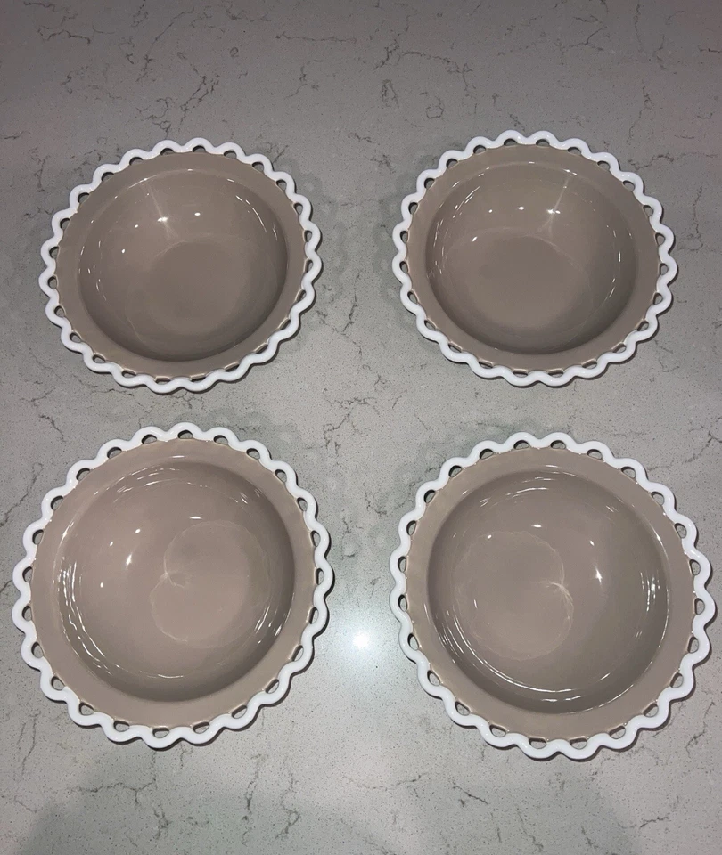 Anthropologie Sasha Stoneware Neutral Motif Bowls (Set of 4) - Image 2 of 4