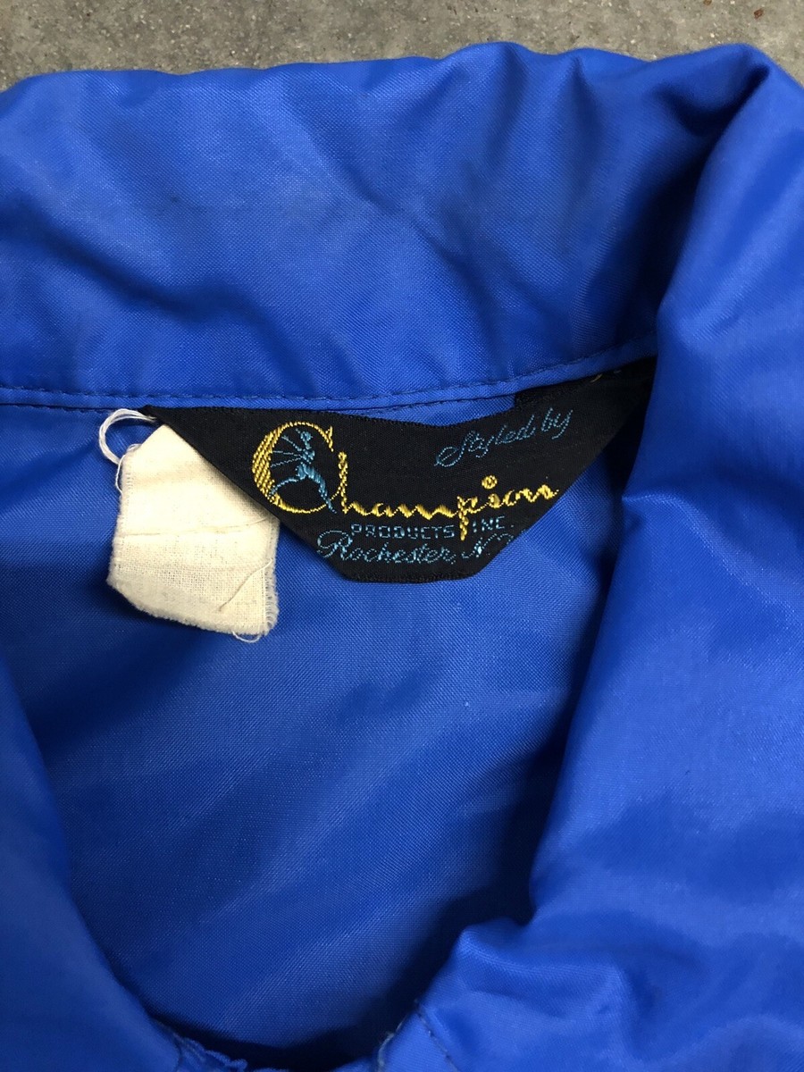 Vintage 60's Champion Black Label Coach Windbreaker School Jacket