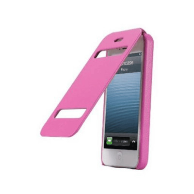 JisonCase Premium Leatherette Flip Case for iPhone 5