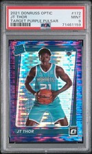 2021-22 OPTIC TARGET PURPLE PULSAR PRIZM RATED ROOKIE JT THOR RC #172 PSA 9