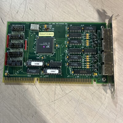 STB SYSTEM 210-0091-001-A FCC ID EKSUSA4COM 1X0-0170-001 4 PORT I/0 ADAPTER ISA