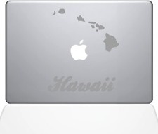 The Decal Guru Hawaii Decal Vinyl Sticker, 13" MacBook Pro - Silver