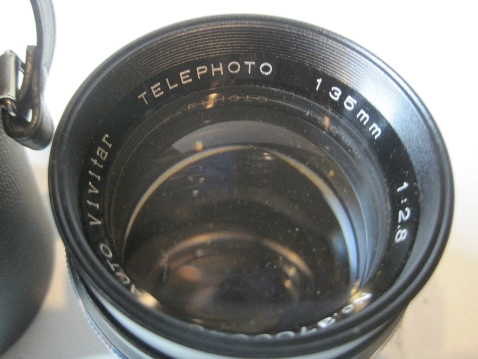Lente teleobjetivo automático para cámara VIVITAR 135 mm 1:2,8, estuche, tapas, 3700646 Foto 2 de 4