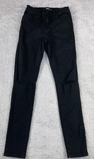 BDG Urban Outfitters Women's Black Denim Jeans Size 26 Twig High Rise Preowned