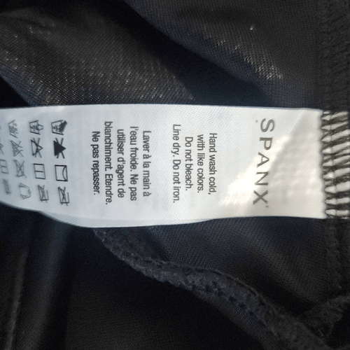 Spanx Swimwear Black Swim Dress NWT Size 12 Black Slimming Swimsuit with Belt - Picture 11 of 15