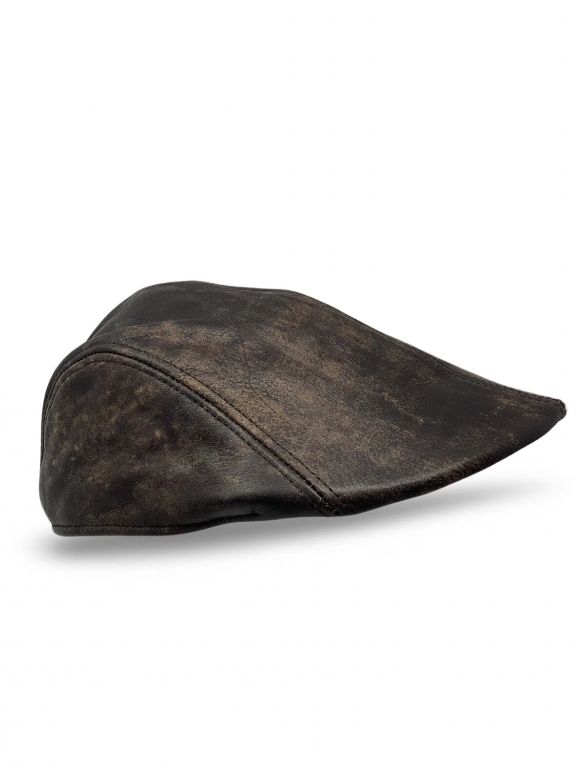 Men's slider hat flat cap hat real leather leather hat cap peaked cap