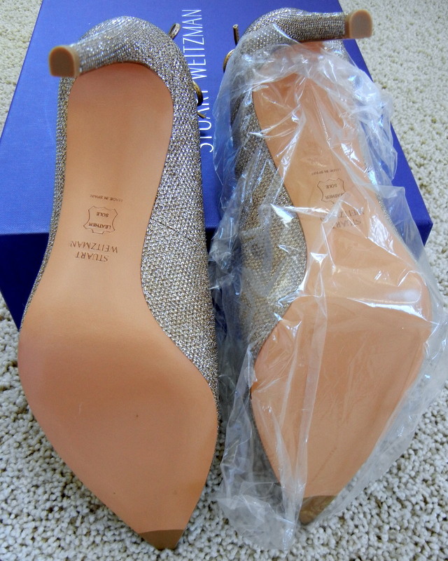 Stuart Weitzman New in Box Platinum Noir Peekabow Pumps Size Stuart Weitzman New in Box Platinum Noir Peekabow Pumps Size