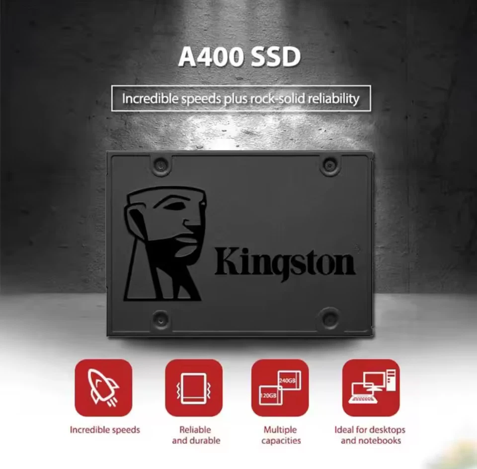 Kingston SSD A400 1TB 960GB 480GB 240GB SATA III 2.5" Solid State Drive PC NEW - Image 4 of 4