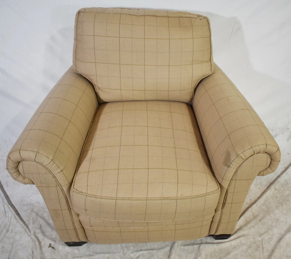 Muebles de panadero tradicional Club Brazo Silla Salón Brazo Tela de diseño Foto 3 de 4