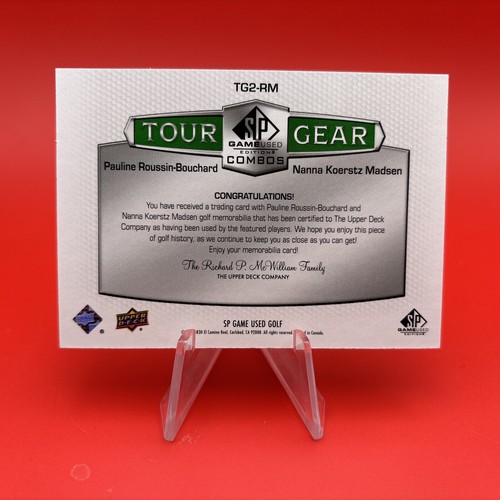 2024 Upper Deck SP Game Used Tour Golf TG2-RM Roussin-Bouchard & Koerstz Madsen - 第 2/2 張圖片