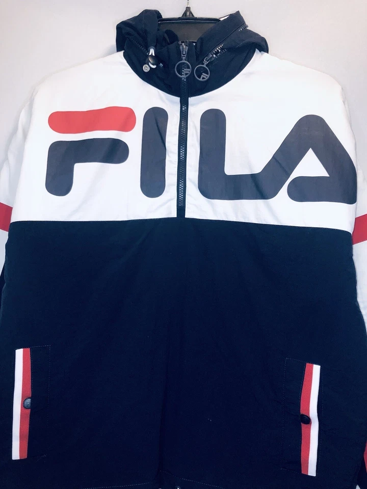 Chaqueta Fila Brielle de nailon con bloques de color para mujer nueva con etiquetas-S Foto 3 de 4