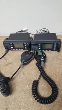 Lot of 2- Standard Horizon Eclipse Radio GX1300 w/Mic *See Mics* Powers ON -USED