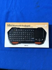 Fosmon 30FT Mini Wireless Bluetooth Keyboard Touchpad for iOS Android Windows