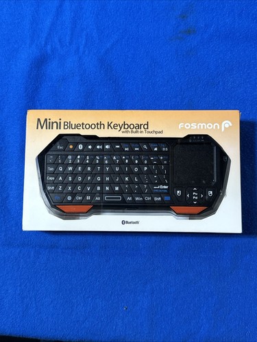 Fosmon 30FT Mini Wireless Bluetooth Keyboard Touchpad for iOS Android Windows - 第 1/2 張圖片