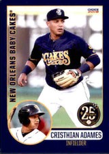 2018 New Orleans Baby Cakes Choice 1 Cristhian Adames Dominican Republic DR Card