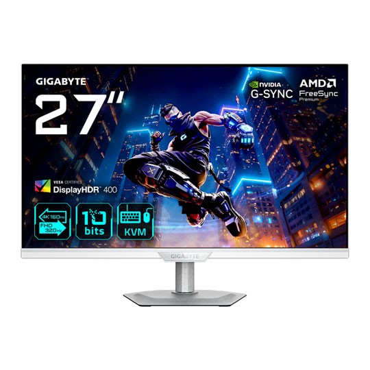 Gigabyte M27up Ice 27" 4K 160Hz / Fhd 320Hz Dual Mode Ips Gaming Monit Size 27 M27up Ice-Ek - Image 2