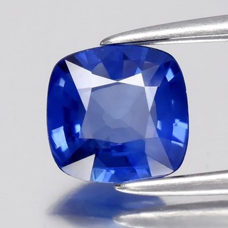 💎 0.87ct 6x6mm VVS Cushion Natural Blue Sapphire Heated Ceylon Gemstone