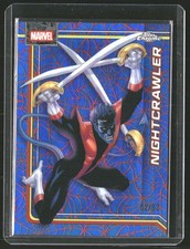 2026 Topps Chrome Marvel #87 Nightcrawler Spider-Web Red/Blue Refractor /62