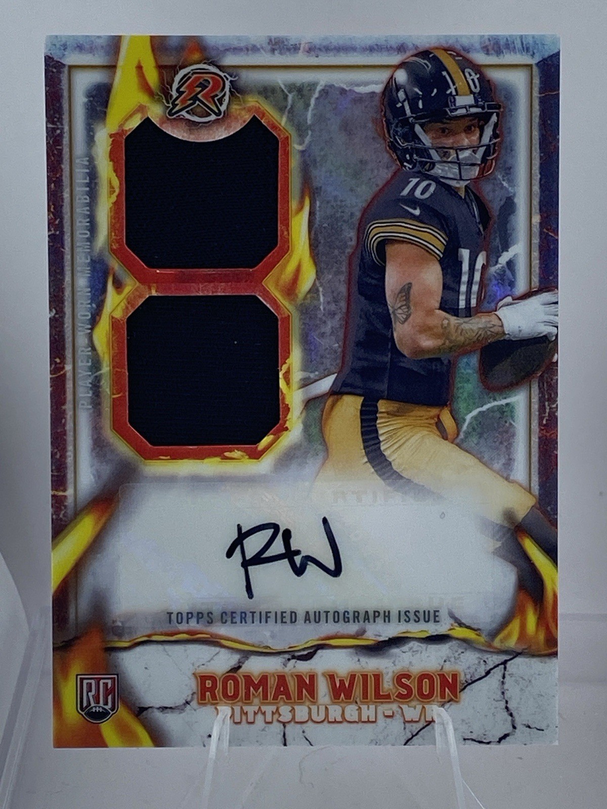 Roman Wilson Topps Resurgence Ignite Rookie Patch Autographs #IPARW Base